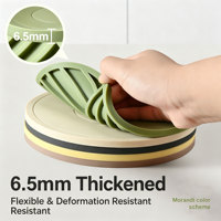 Sous-plat de luxe en silicone résistant à la chaleur pour table, anti-brûlure, pour plats chauds et usage domestique