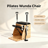 Kursi Pilates Kayu Profesional untuk Latihan Yoga, Mesin Wunda Chair, Kursi Pilates Oak, Kursi Pilates untuk Peregangan
