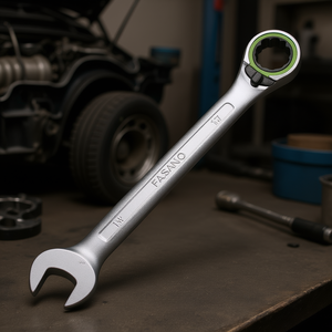 Llave combinada Fasano de 17 mm con cabezal de trinquete para reparación automotriz - Product Image 3