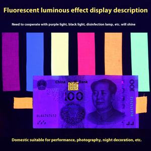 Nastro di tessuto di cotone UV fluorescente ad alta adesione con finitura opaca a lato singolo bagliore al buio per uso cinematografico - Product Image 3