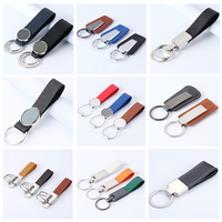 Geschäfts geschenk Leder Schlüssel bund Schlüssel ring Metall Leder Aktivität Kleines Geschenk Benutzer definierte Auto Blank Echte PU Leder Schlüssel bund