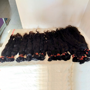 For Genius Weft 100% Natural Raw Virgin Indian Hair Extensions Cuticle Aligned Unprocessed <b>Wave</b> <b>Body</b> <b>Wave</b> Natural Straight - Product Image 2