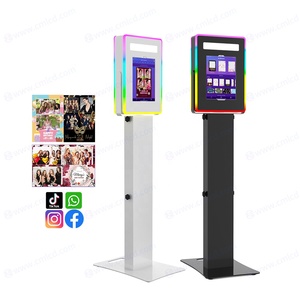 Vuông iPad Selfie Photo Booth Shell cho Wedding party sự kiện chia sẻ trạm đứng kiosk xã hội trung gian iPad photobooth máy - Product Image 1