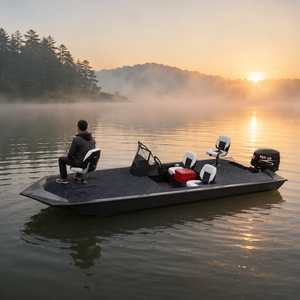 Nuova Barca da <span class=keywords><strong>Pesca</strong></span> in Alluminio da 16 Piedi con Vasca per Pesci Vivi Certificata CE per 4 Persone Motore Fuoribordo Opzionale Leggera Portatile Resistente - Product Image 2