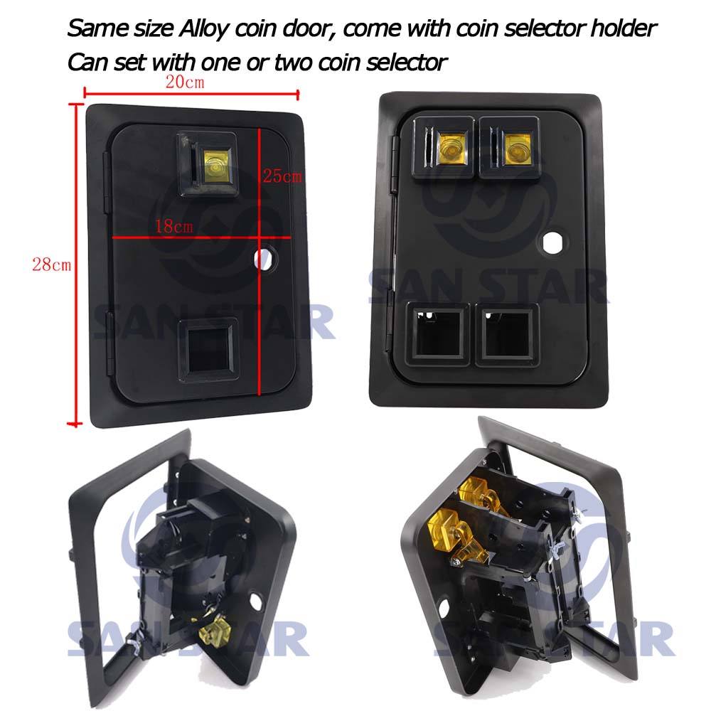 アーケードゲーム機用メタルコインドアコインセレクターホルダー