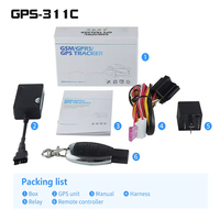 311B TK311 Mini GPS Tracker Tableau de bord Véhicule/Moto Localisateur IOS Android Application 2G GPRS GSM Réseau PC Voiture GPS