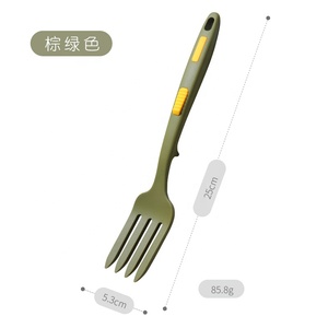 Không Dính Silicone Thìa Thiết Kế Độc Đáo Silicone Pasta Spaghetti Fork Dụng Cụ Nhà Bếp - Product Image 4
