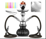 สูบสูบฮุคคาแบบ2ท่อฮุคคาบาร์ร้อนสีชมพูสำหรับอาหรับ - Product Image 4