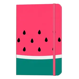 Custom Printing Cute Watermelon 8 1/4 × 11/1/2 Perfect Bound Hard Cover Happiness Lifestyle Journal With Strap