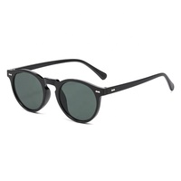 Fabricant chinois de lunettes de soleil OEM, vente en gros à bas prix, faible MOQ, logo personnalisé, lunettes de soleil rétro rondes pour hommes et femmes, promotionnelles