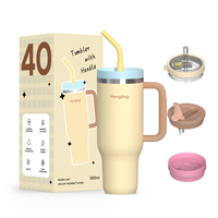 Gourde isotherme sous vide en acier inoxydable 304 Hong Ling pour intérieur et extérieur, avec 3 types de couvercles brevetés, taille 40oz