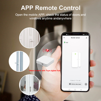 Capteur d'ouverture de porte et de fenêtre Zigbee intelligent Tuya système d'automatisation de la sécurité domestique capteur de Contact de porte