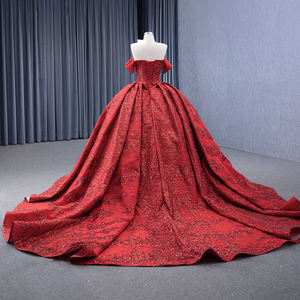 Jancember 231147 Vintage Paillettes Perlées Puffy Robes De Soirée Pour Femmes - Product Image 3