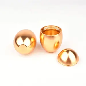 Mùi Bằng Chứng Không Khí Chặt Chẽ CNC Hợp Kim Nhôm <span class=keywords><strong>Egg</strong></span> <span class=keywords><strong>Shape</strong></span> Herb Stash Container Trứng <span class=keywords><strong>Tin</strong></span> Với Vít Top - Product Image 1