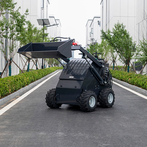 मोटर इंजन पंप गियरबॉक्स सहित डीजल क्रॉलर व्हील आवश्यक घटकों के साथ मिनी स्किड स्टीड लोडर - Product Image 4