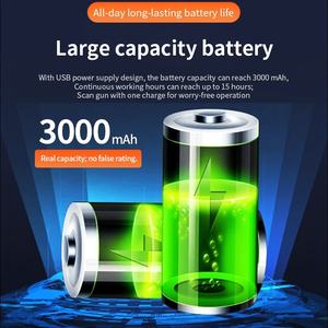 Lecteur de codes-barres sans fil USB à clipser pour smartphone, lecture de codes 1D 2D QR, capteur CMOS 60fps, batterie intégrée 3000mAh, en stock - Product Image 5