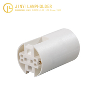 Support de lampe blanc en plastique 2A 250V E14 douille de lumière pour les raccords de lampe murale de plafonnier