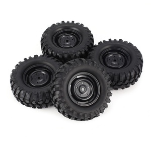 4 pièces 96mm 1.9 pouces jante de roue en caoutchouc et pneu Beadlock pour 1/10 RC chenille voiture HSP Redcat <span class=keywords><strong>Traxxas</strong></span> AXIAL SCX10 90046 RC4WD D90 - Product Image 5
