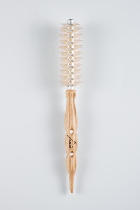 แปรงม้วนไนลอนพร้อมขนแปรงสีขาวสำหรับทำผมขนาด58มม. สำหรับร้านเสริมสวยโลโก้ออกแบบได้ตามต้องการ - Product Image 2