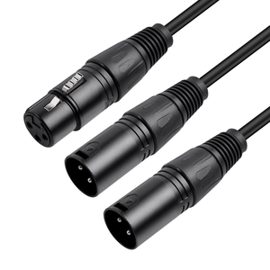 สายไมโครโฟน XLR ตัวเมียและ XLR แบบสมดุลสายเคเบิลไมโครโฟนตัวผู้และตัวเมียสองตัวสำหรับผู้หญิงหนึ่งตัวผสมวิดีโอและสายสัญญาณเสียง - Product Image 2