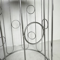 Ensemble de 2 tables basses en métal doré, style américain, écologique, luxe, décoration moderne pour la maison, meubles de salon, vente en gros