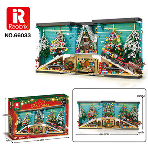 Reobrix 66033 3260PCS <span class=keywords><strong>Serie</strong></span> Arquitectónica Edificio Archivo de Libros Navideño, Modelo de Bloques de Construcción, Juguete Educativo Técnico, Regalo Festivo - Product Image 6