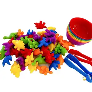 Baby Early Learning Toy with Color Matching Sorting Bowl and Rainbow Math Counting for Cognitive Development and Fun