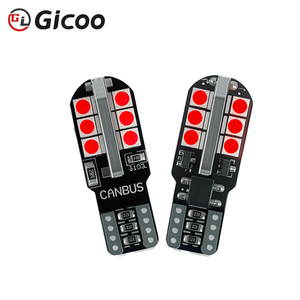 Bombilla LED CANBUS Gicoo T10 12V para Reemplazo de Luz Trasera de Coche, Blanca, Ámbar, Roja - Product Image 3