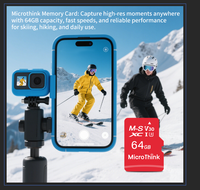 Carte mémoire Microthink TF en gros, 32G 64G 128G 256G, Mini Carte SD en plastique A1 U3 V30 pour GPS de voiture, Caméra embarquée, DVR, Lecteur MP3, Appareil photo