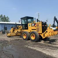 Niveleuse Caterpillar 140H d'occasion d'origine japonaise, modèle 2023, état quasi neuf, CAT 140G 140K 140H 12G d'occasion, prix abordable