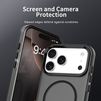 Coque de téléphone portable magnétique givrée de haute qualité pour iPhone 17 Pro Max 16E 14 15 Plus 13 12 Pro 17 Air, étui rigide mat
