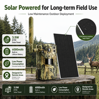 Cámara de Vigilancia Solar 4G de 14MP, HD, Impermeable, con Detección de Movimiento, Cámara de Caza Inalámbrica con Energía Solar para Exteriores