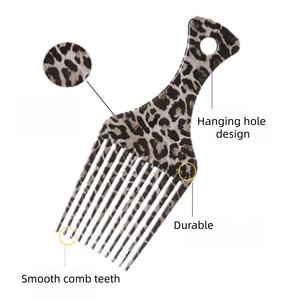 Ensemble de 3 brosses à <span class=keywords><strong>cheveux</strong></span> à imprimé léopard, <span class=keywords><strong>brosse</strong></span> à queue pointue, <span class=keywords><strong>brosse</strong></span> à séparer les <span class=keywords><strong>cheveux</strong></span>, pour salon et usage domestique - Product Image 4