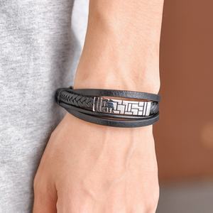 2024 Wholesale Stainless Steel Custom Logo Fashion Designer Luxury Jewelry <b>Bracelet</b> for <b>Men</b> - Product Image 5