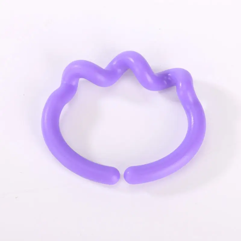 Rainbow Environmental Protection Material Plastic Baby Connecting Rings for Hanging Stroller Car Toys