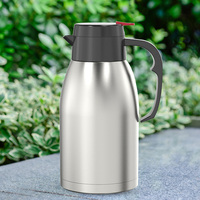Botella de agua aislada personalizada 304, termo de acero inoxidable de doble pared, jarra, termo, tetera y café