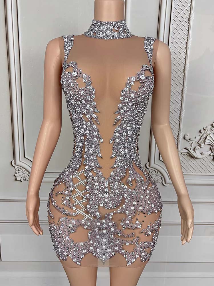 On Sale Optical Illusion Bodycon Dresses Floor-Length, Backless Diamonds |  Alibaba.com