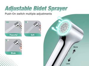 Modern Sleek Design Bathroom Fresh Clean Water Sprayer Bidet Toilet Seat Companion - Product Image 5