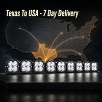 Barre lumineuse LED de 52 pouces à 9 modules, faisceau spot blanc connectable, DRL pour 4x4, camion, SUV, UTV, vente en gros OEM