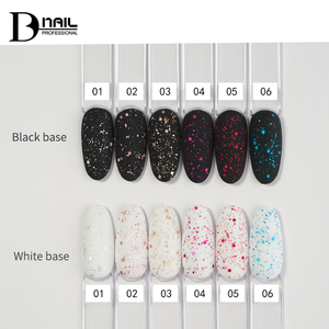 เจลท็อปโค้ทเนื้อยาง BD Glitter Rubber Matte สีทองใหม่ พร้อมเกล็ดทองคำ เจลท็อปโค้ทเนื้อยางสีต่างๆ  แบบปรับระดับได้เอง  เจลเบสโค้ทเนื้อยางกลิตเตอร์สำหรับเล็บ - Product Image 6