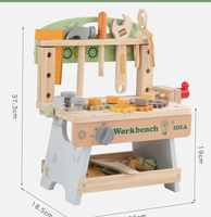 Banc d'atelier multifonctionnel pour la maternelle, jouet éducatif pour développer la motricité fine et le jeu d'imitation