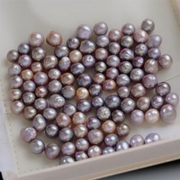 Perles de culture d'eau douce baroques Edison violettes de 9-10 mm, peau froissée, perles en vrac pour la fabrication de bijoux, bricolage, directement de l'usine