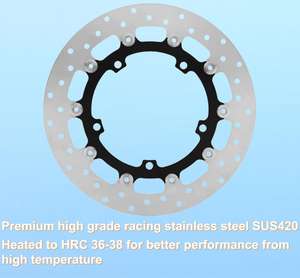 Disque de frein à disque flottant avant 305mm pour <span class=keywords><strong>BMW</strong></span> R1200GS/CL/C/R/RS <span class=keywords><strong>F750GS</strong></span> R1250GS Adventure F850C F850GS R1150GS K1200RS/LT HP2 1200 - Product Image 2