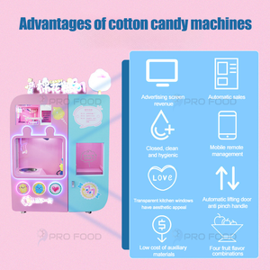 Fábrica de malvaviscos Mini Máquina automática comercial de algodón de azúcar máquina expendedora de hilo de azúcar para pequeñas empresas - Product Image 2