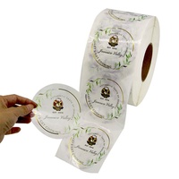 Bouteille de boisson étanche transparente personnalisée ingrédients de jus pour animaux de compagnie autocollants logo étiquette vintage rouleau jumbo 1.5 de haute qualité