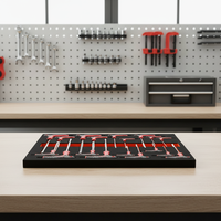 Juego de Herramientas Manuales Profesionales CRV de 258 Piezas |   Llave hexagonal y mangos incluidos |   Kit de Herramientas de Reparación de Automóviles en Estuche de EVA para Taller Mecánico OEM