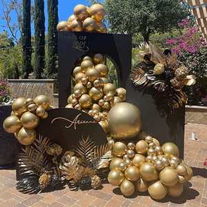 Globo de Látex Color Dorado para Navidad, Decoraciones para Fiestas, Bodas y Tiendas - Product Image 4