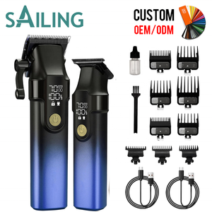 Kit de coupe de cheveux <span class=keywords><strong>2</strong></span> en 1 SK4-1018-4 pour hommes avec tondeuse de précision, autonomie de 220 minutes, fonctionnement silencieux, lames lavables - Product Image 1