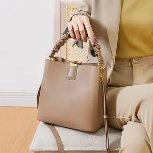Zarif bayanlar kova çanta rusya popüler tarzı kadın askılı çanta haki kadın el çantaları