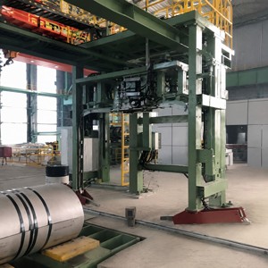 Machine de cerclage intégrée pour bobines d'acier, système d'emballage automatisé pour le serrage des bandes, pour ligne de finition de bobines métalliques - Product Image 4